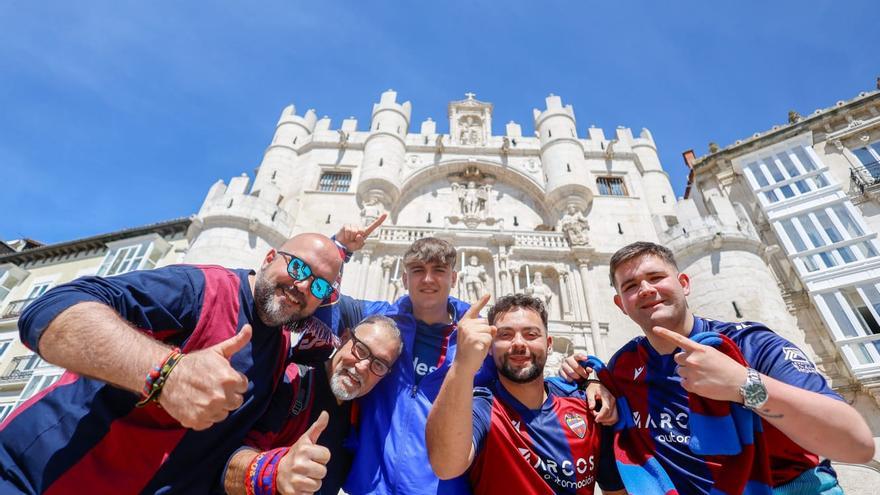 La afición empieza a teñir las calles de Burgos