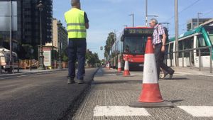 Afectacions entorn de la plaça del Cinc d’Oros per actuacions de pavimentació