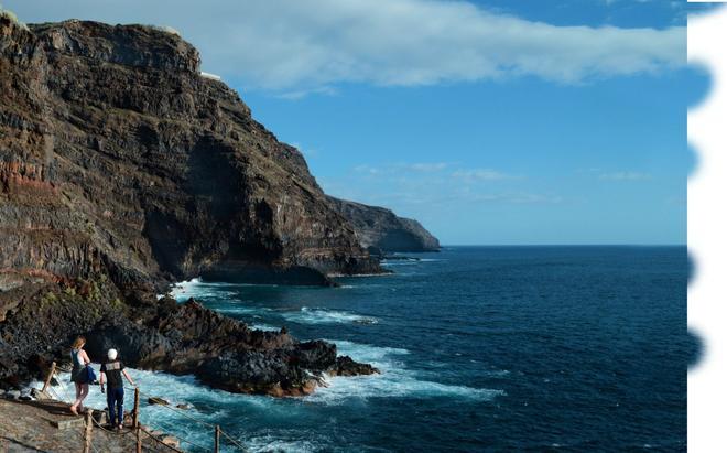 Acantilados del Jurado, La Palma 12 meses después del volcán