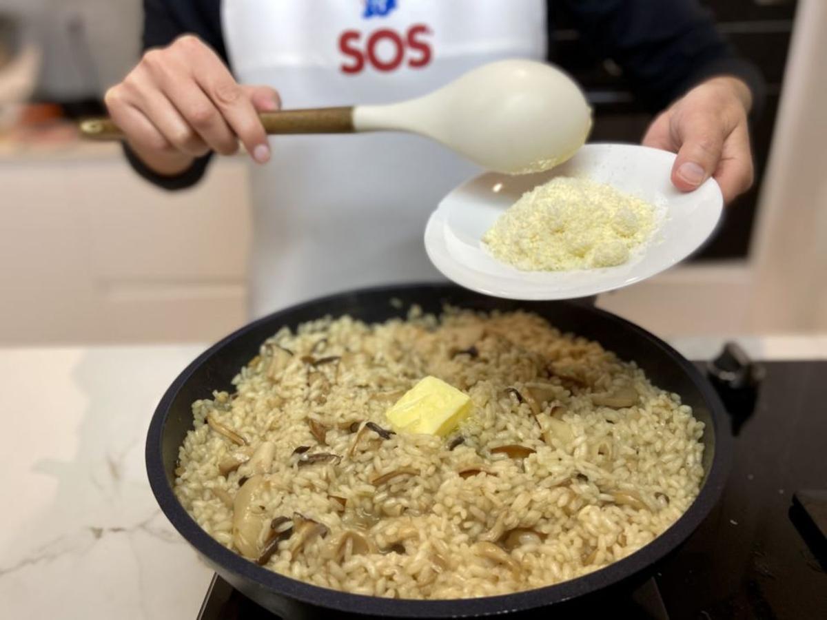 Risotto de boletus.