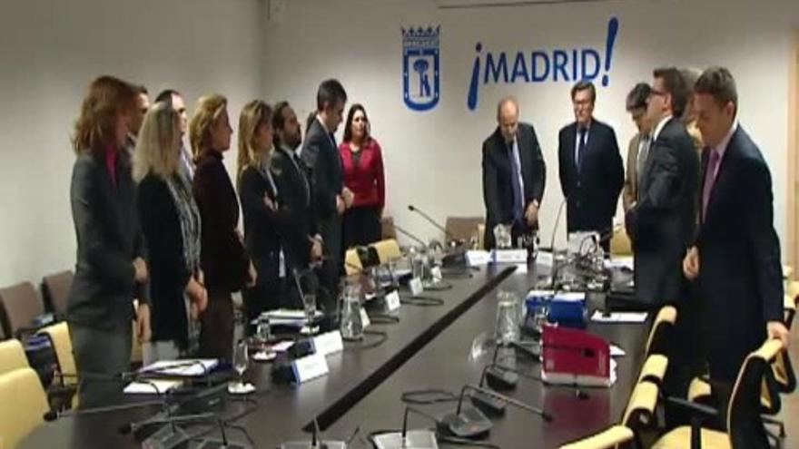 Minuto de silencio en la comisión del Madrid Arena