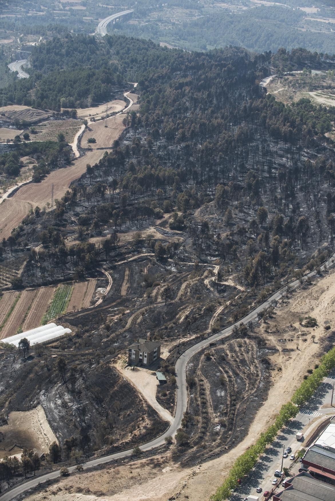 La dimensió de la tragèdia al Bages des de l’aire