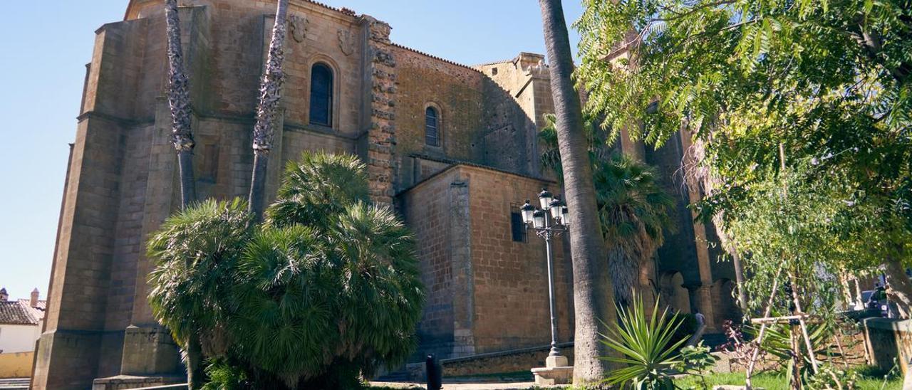 El jardín de la plaza de Santiago que será trasladado.