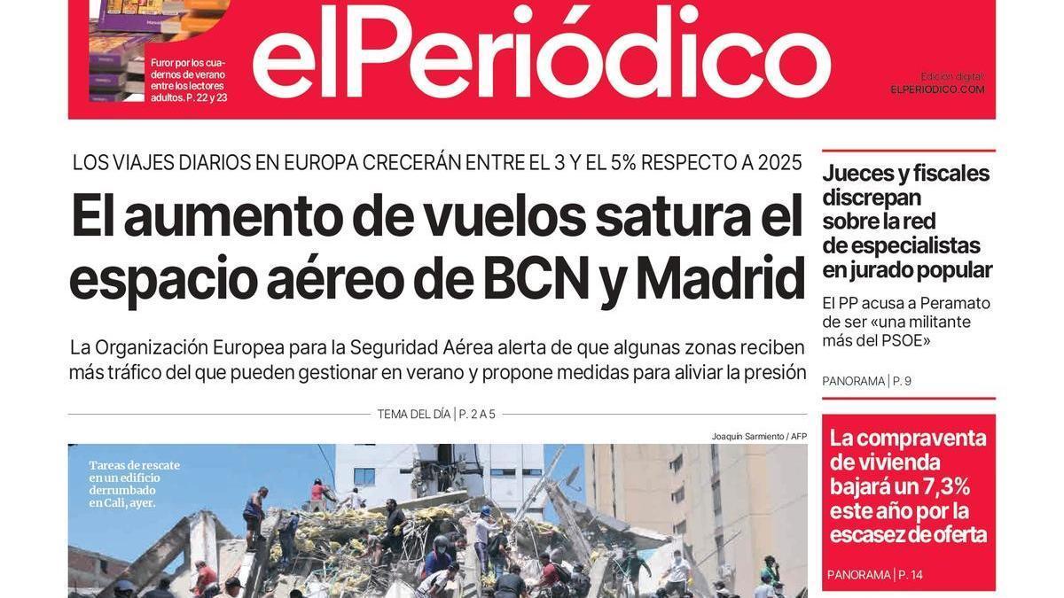 La portada de EL PERIÓDICO del 11 de agosto de 2026
