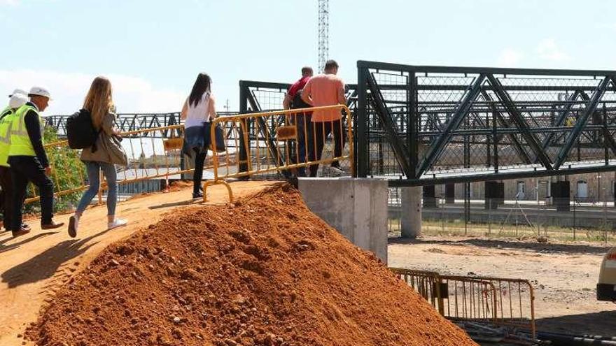 Zona de acceso desde la carretera de Villalpando.