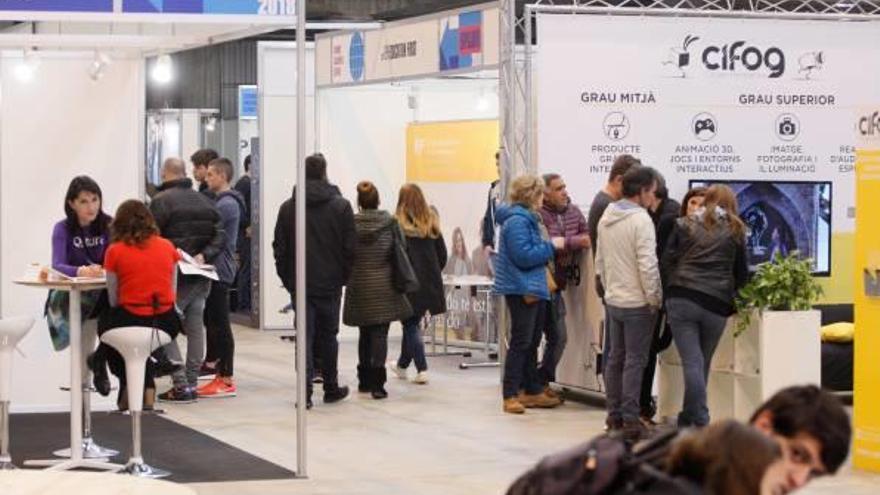 L&#039;últim matí de l&#039;edició d&#039;enguany del saló de l&#039;educació ExpoJove, al recinte de Fira de Girona.