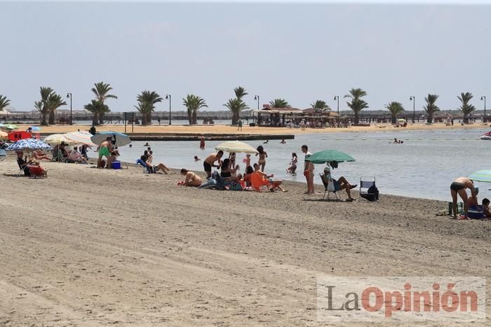 Ambiente en las playas de la Región durante el primer fin de semana de la 'nueva normalidad'