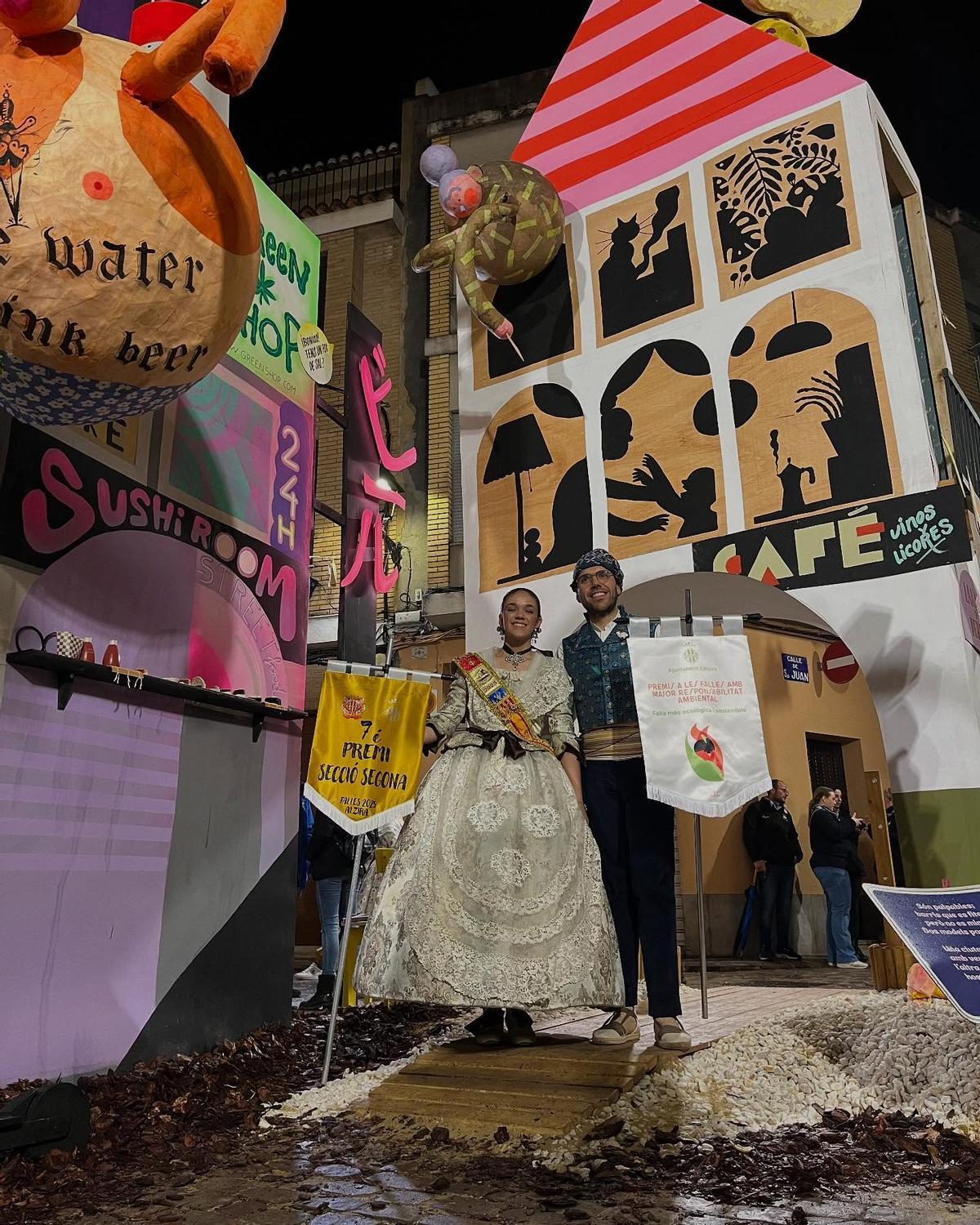 La falla Sant Joan volvió a ganar el año pasado el premio a a falla con mayor responabilidad ambiental.