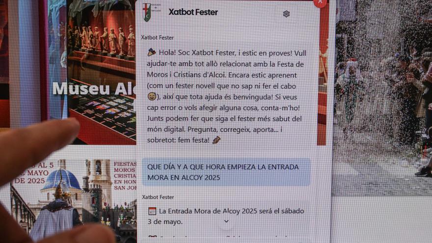 El "Xatbot Fester" de las Fiestas de Alcoy