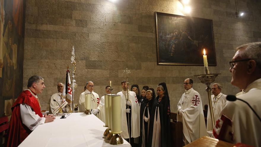 La Orden del Santo Sepulcro de Jerusalén tomó posesión de la Colegiata de san Bartolomé