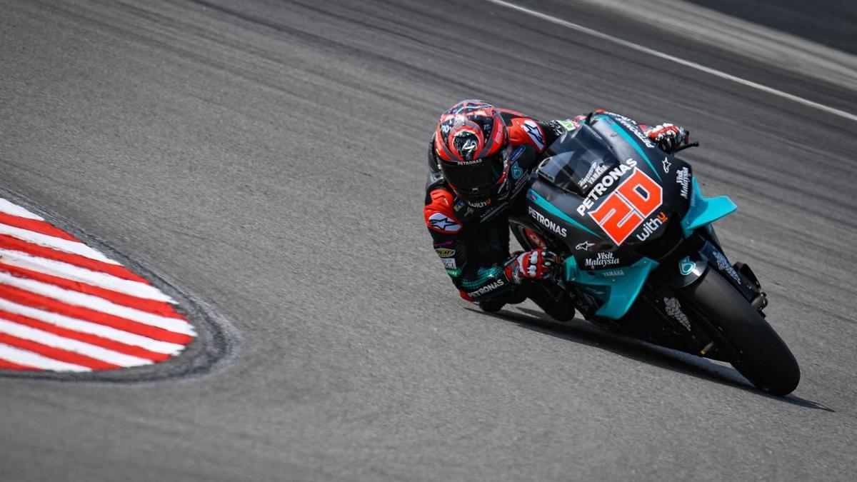 Fabio Quartararo, con la Yamaha del Petronas