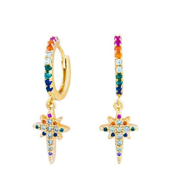Los pendientes multicolor
