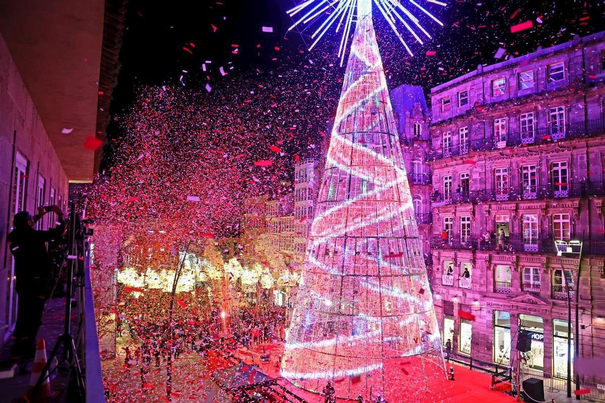 El encendido de las luces de Navidad, en imágenes