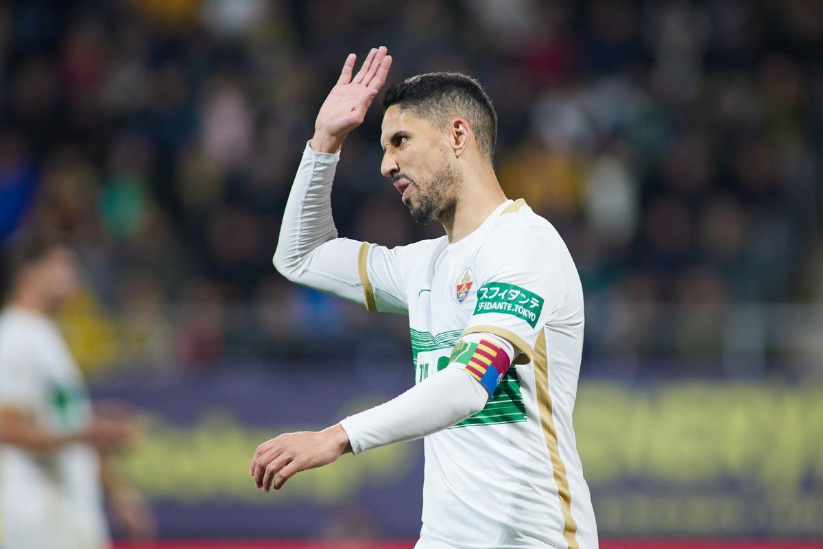 Fidel, durante el partido del pasado lunes en Cádiz