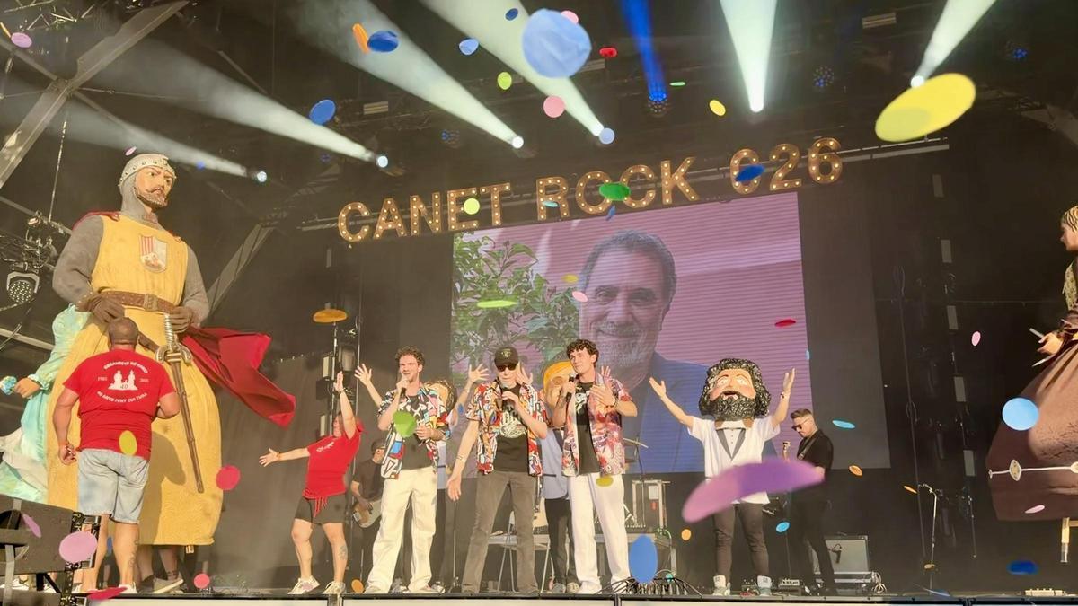 L'escenari del Canet Rock, convertit en una Festa Major d'homenatge a Toni Cruz
