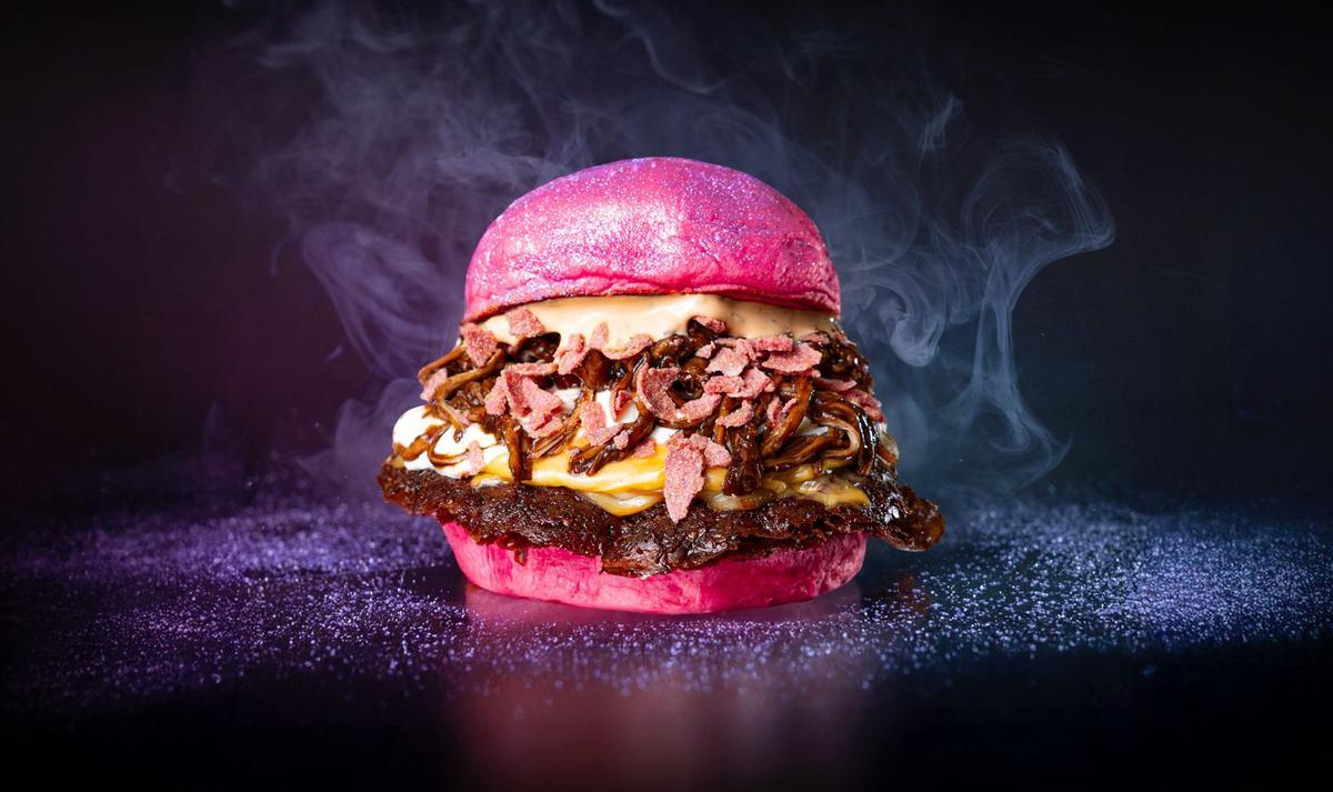 Hamburguesa 'Pink Paradise' de Madison.