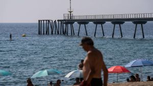 La playa de Badalona, en una imagen de archivo