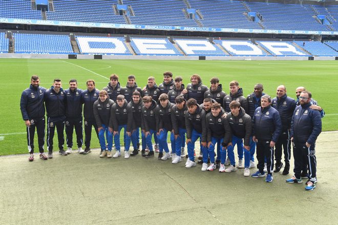 Los juveniles de Manuel Pablo, en Riazor