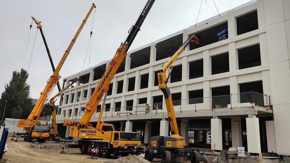 Construcción residencial proyectada por la gallega Rodiñas a partir de procesos industrializados.