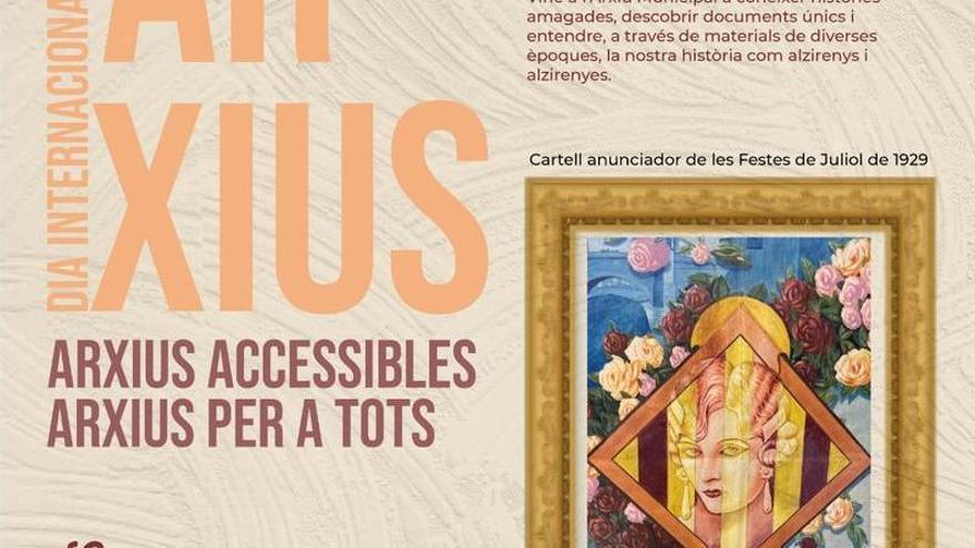 Alzira celebra el Dia Internacional dels Arxius amb una jornada oberta a la ciutadania