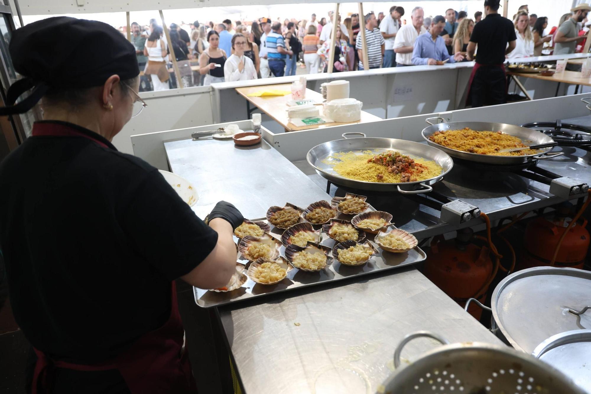 La Festa do Marisco de O Grove, esta mañana.