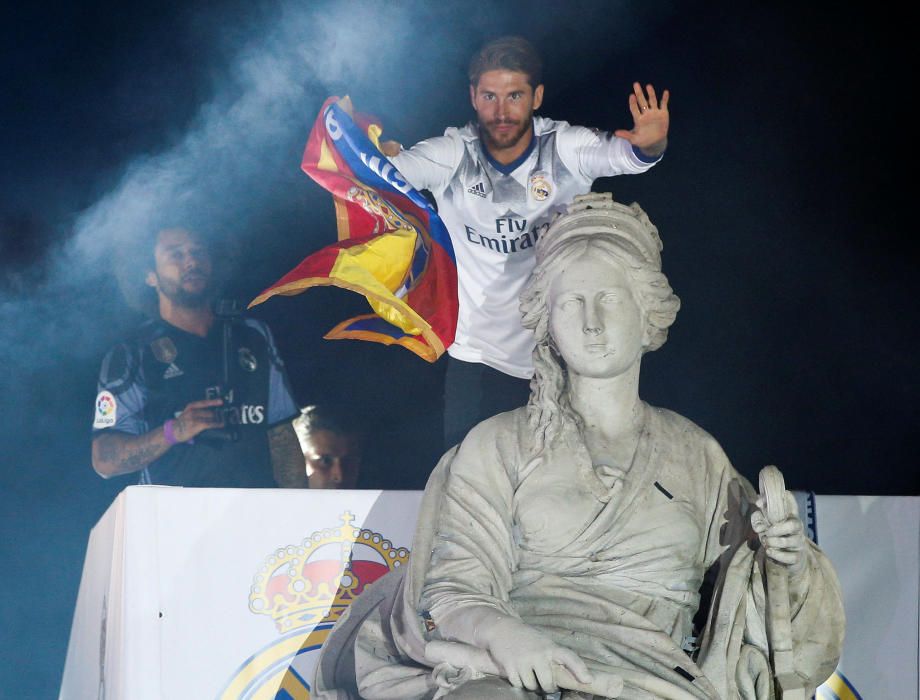 Fiesta del Real Madrid en Cibeles