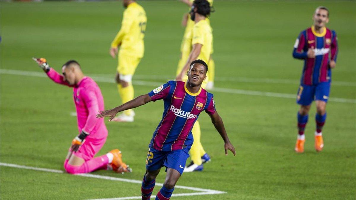 Ansu Fati protagonizó una actuación brillante ante el Villarreal
