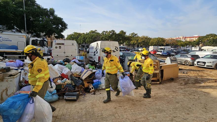 El equipo canario desplazado a Valencia, sobre el terreno