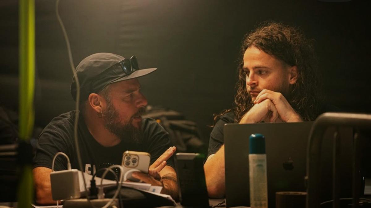 Fran Arnau i Ernest Biosca, dos dels fundadors de Flock Drone Art.