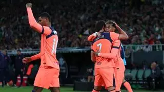 El 1x1 del Barça ante el Betis al descanso