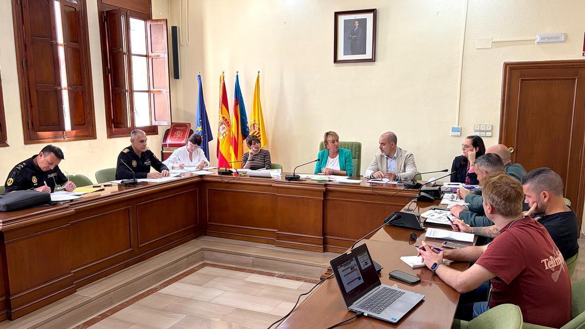 Junta Local de Seguridad con la presencia del subdelegado del Gobierno.