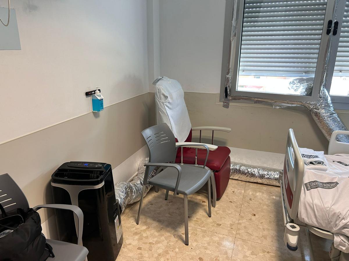 Imagen de ayer de una de las habitaciones del hospital Arnau de Vinalova.