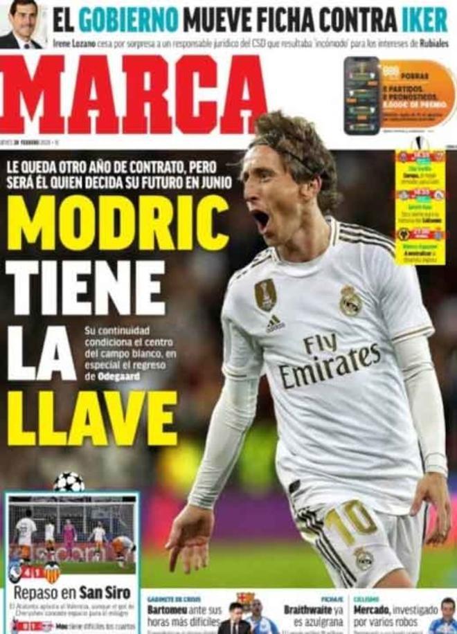 Las portadas del día en la prensa deportiva