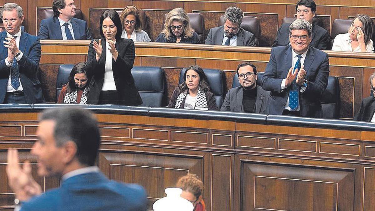 Diana Morant, tras la votación en el Congreso.