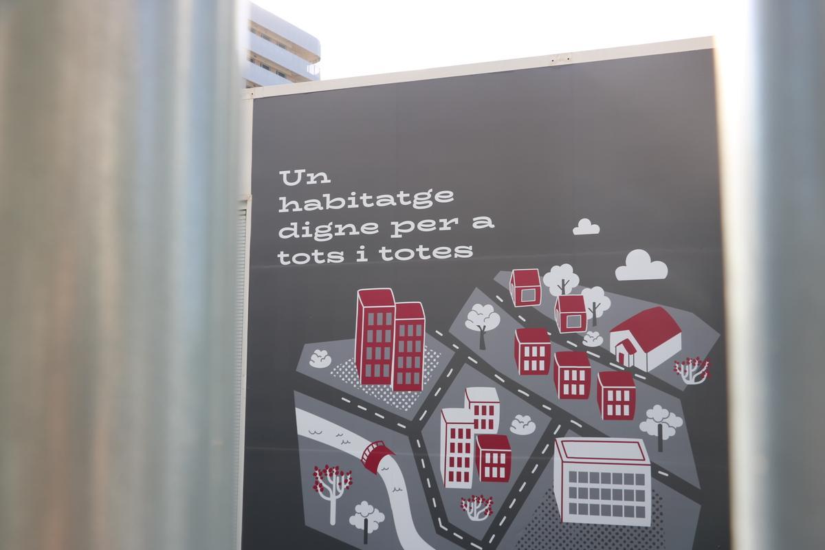 Foto de detalle de la Oficina de Vivienda de Quart de Poblet.