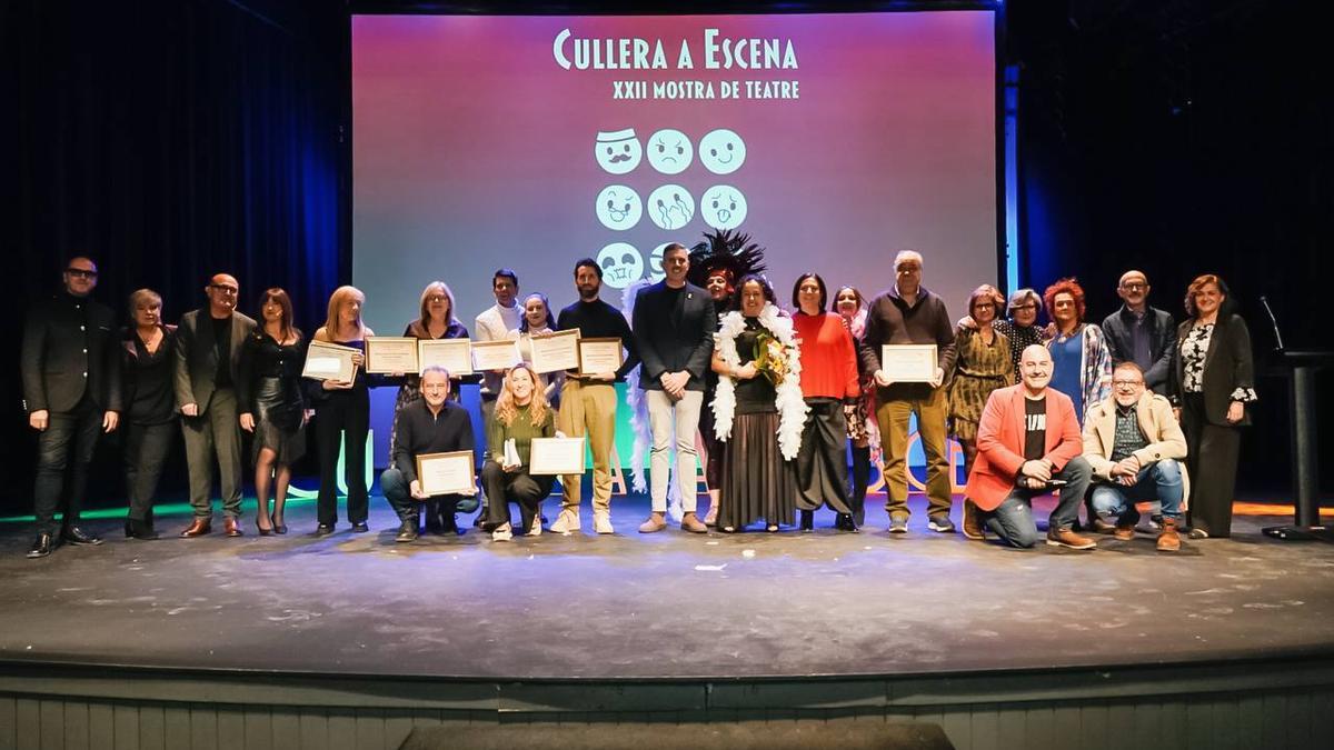 Los galardonados de Cullera a Escena.