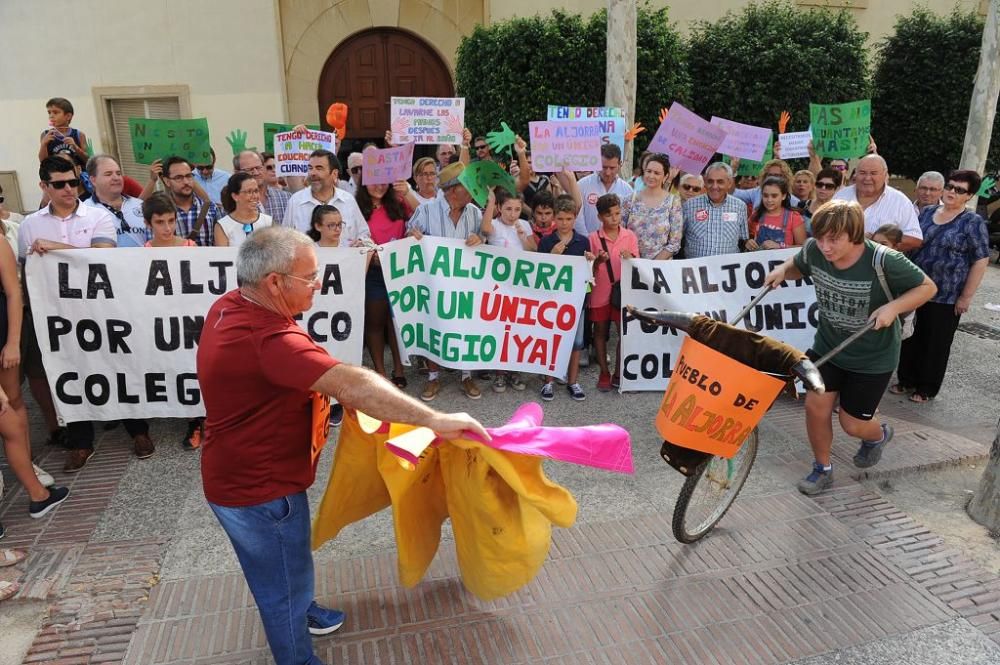 Manifestación de los padres de La Aljorra