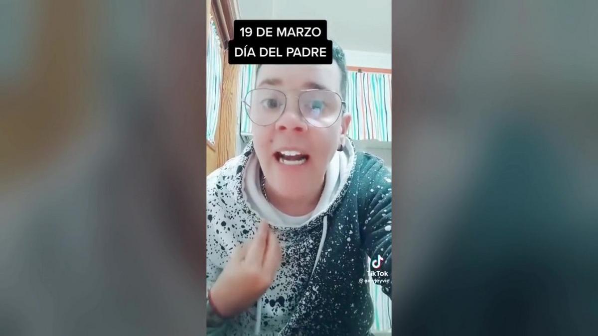 Imagen del vídeo publicado por Omaira en TikTok.