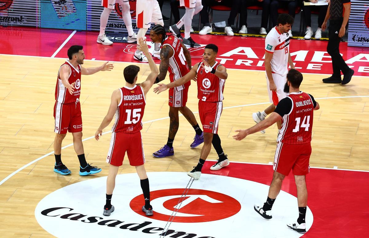 PABELLO PRINCIPE FELIPE, BALONCESTO LIGA ACB CASADEMONT ZARAGOZA - COVIRAN GRANADA.