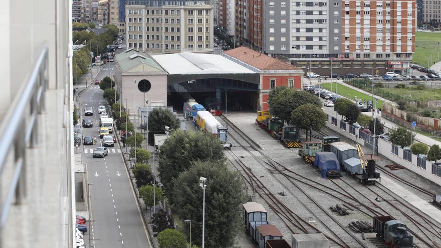 El entorno del Museo del Ferrocarril de Gijón contará con alrededor de 100 nuevas plazas de aparcamiento ORA: estas son las ubicaciones