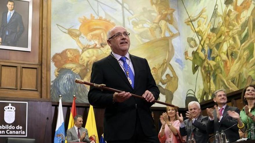 Toma de posesión de Morales como presidente del Cabildo de Gran Canaria
