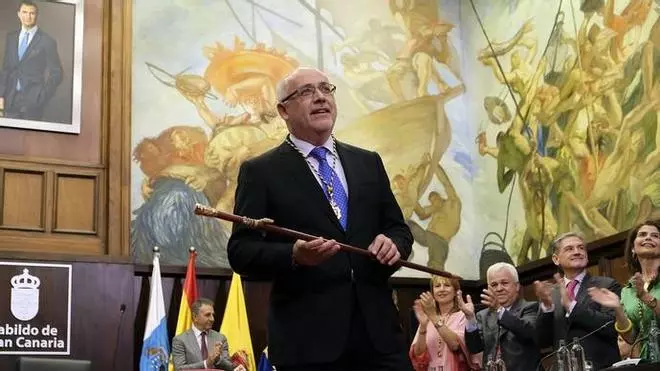 Toma de posesión de Morales como presidente del Cabildo de Gran Canaria