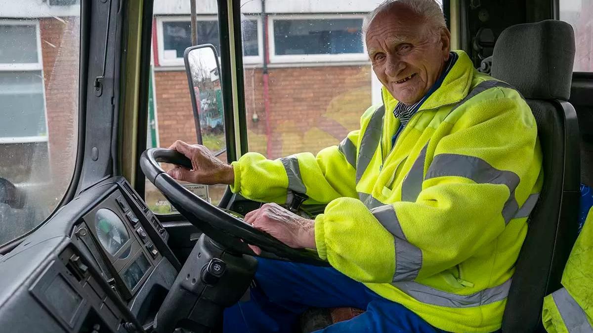 Imagen de un camionero