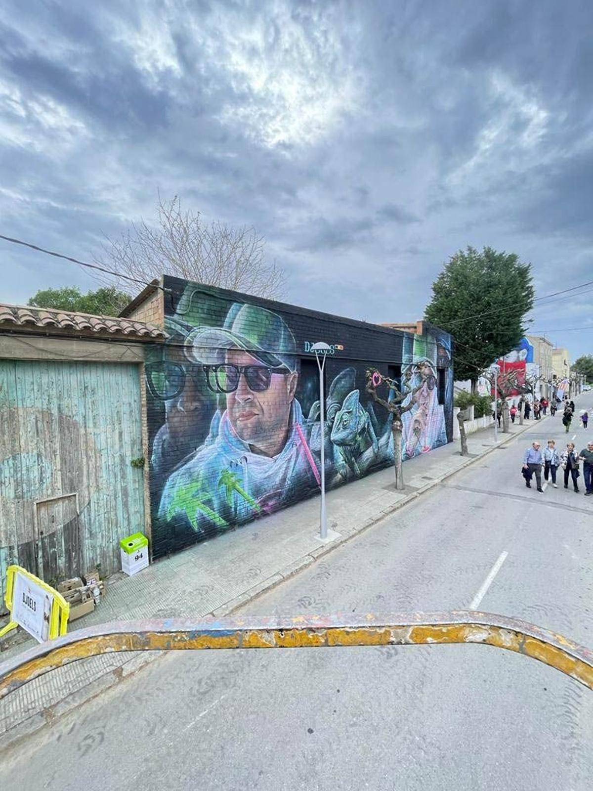 Grafiti de Djoels, en Penelles (Lleida)