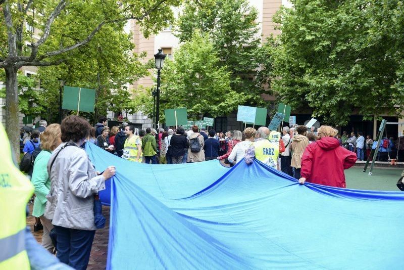 Manifestación contra el ICA en Zaragoza