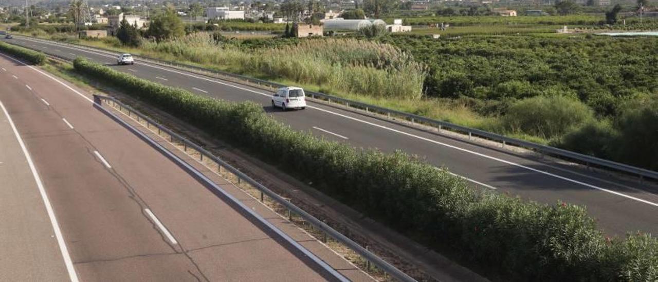 La autopista cuyo acceso será a partir de esta noche gratuito, a su paso por la Ribera.