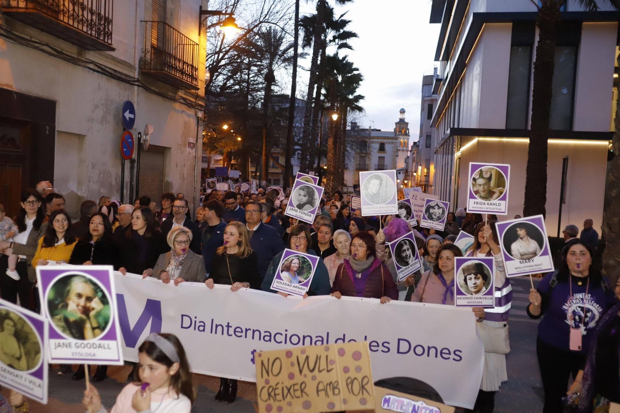 Manifestaciones y actos por el 8M en Ontinyent y Xàtiva