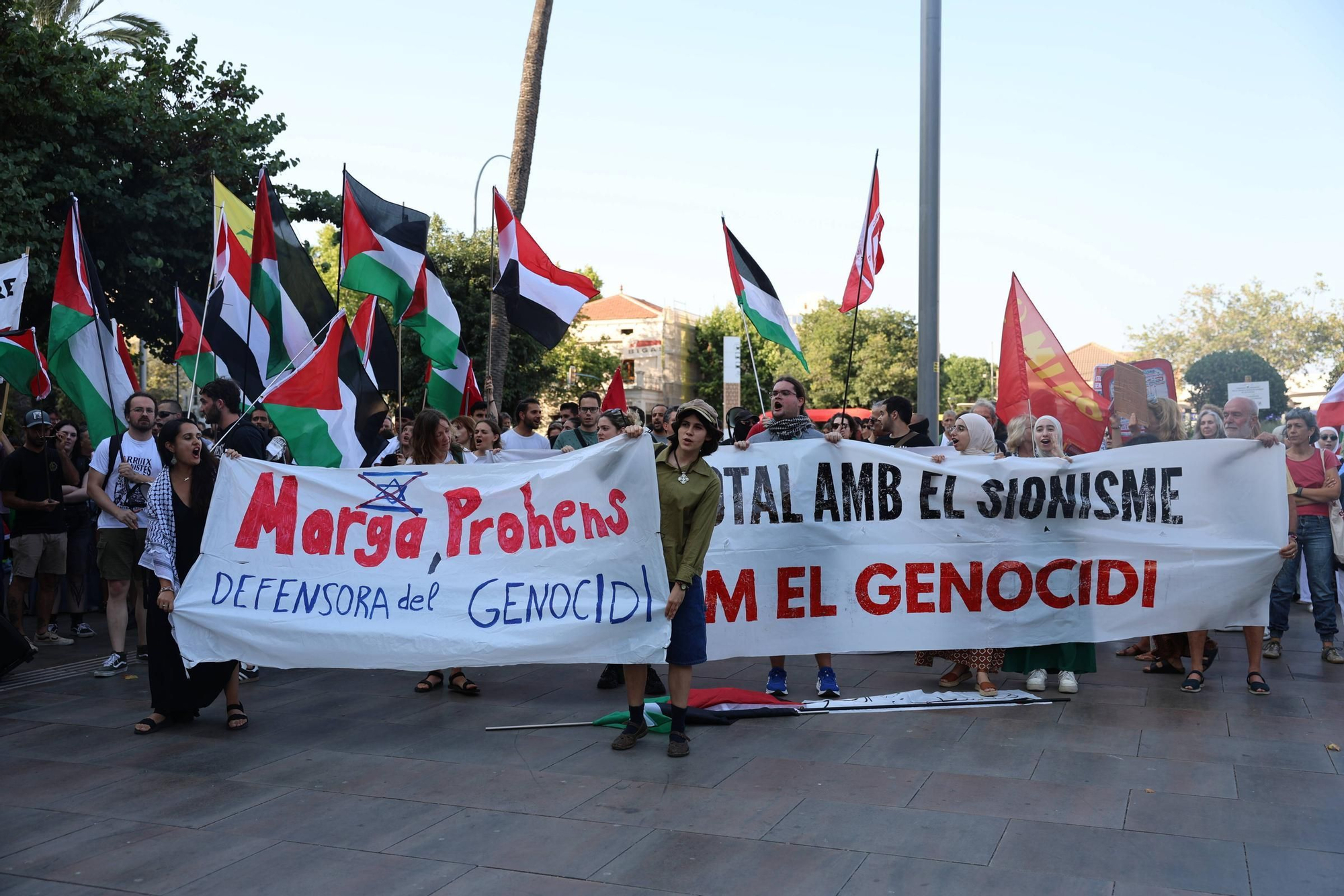 Multitudinaria manifestación por Palestina en Palma