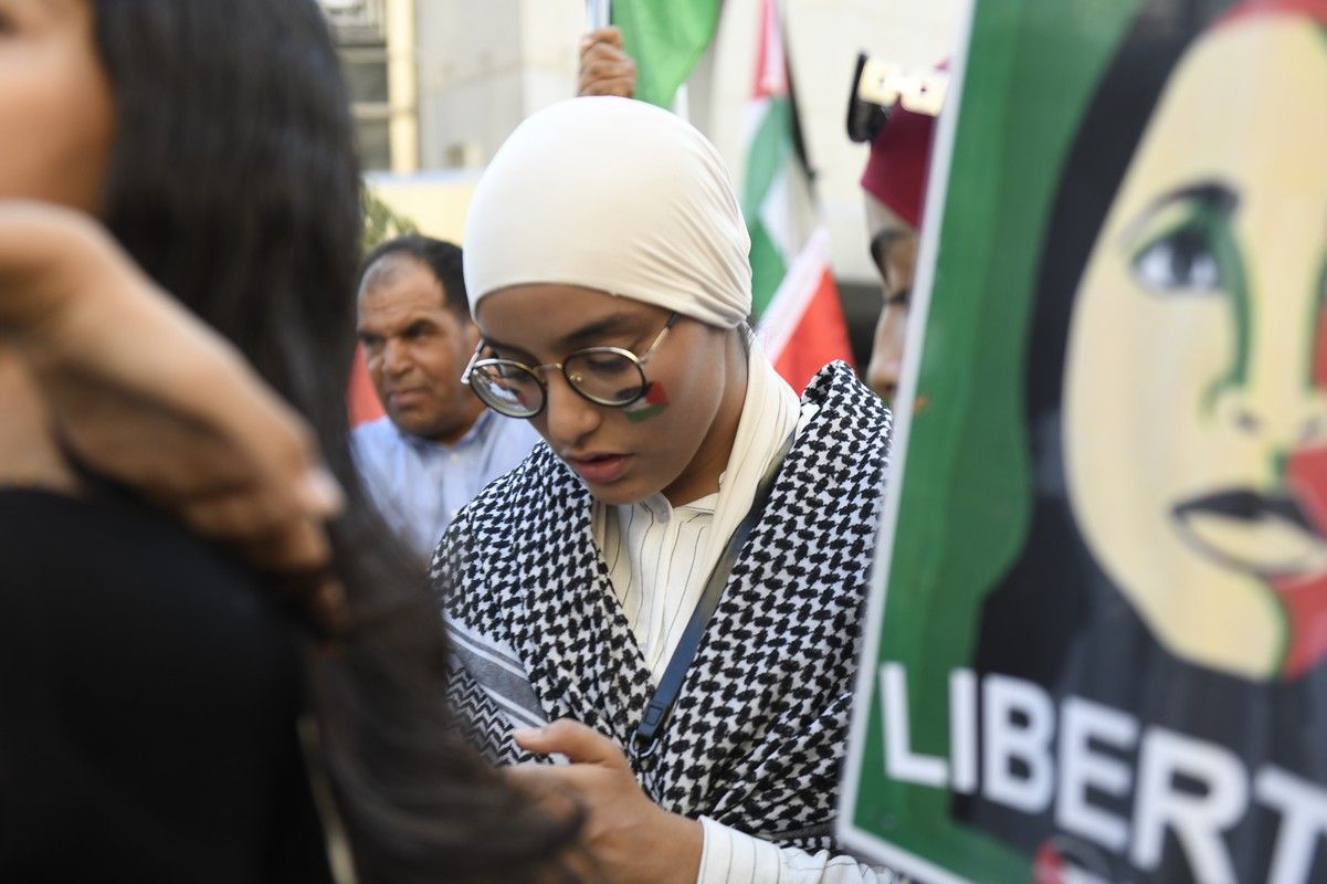 La manifestación de Murcia a favor de Gaza, en imágenes