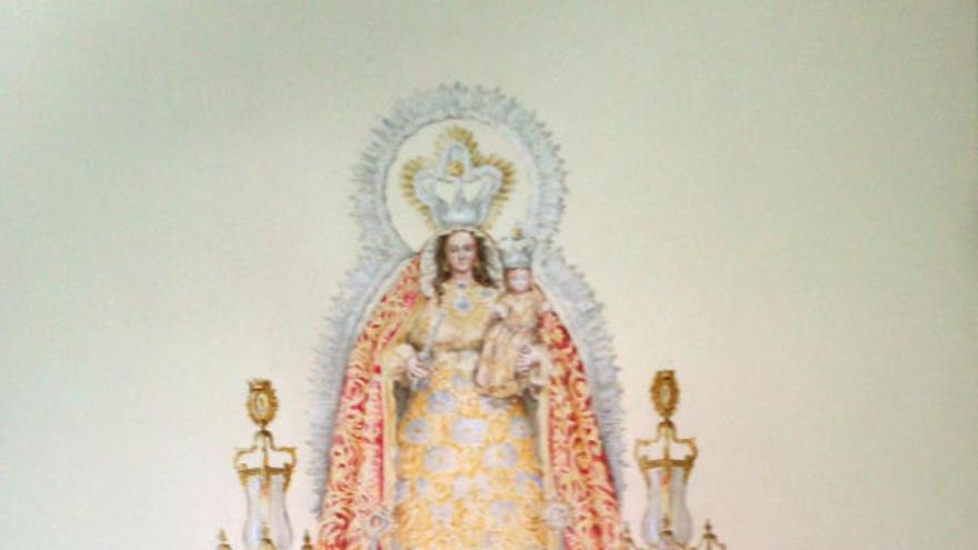 Proyecto del trono dibujado por Javier Sánchez de los Reyes.